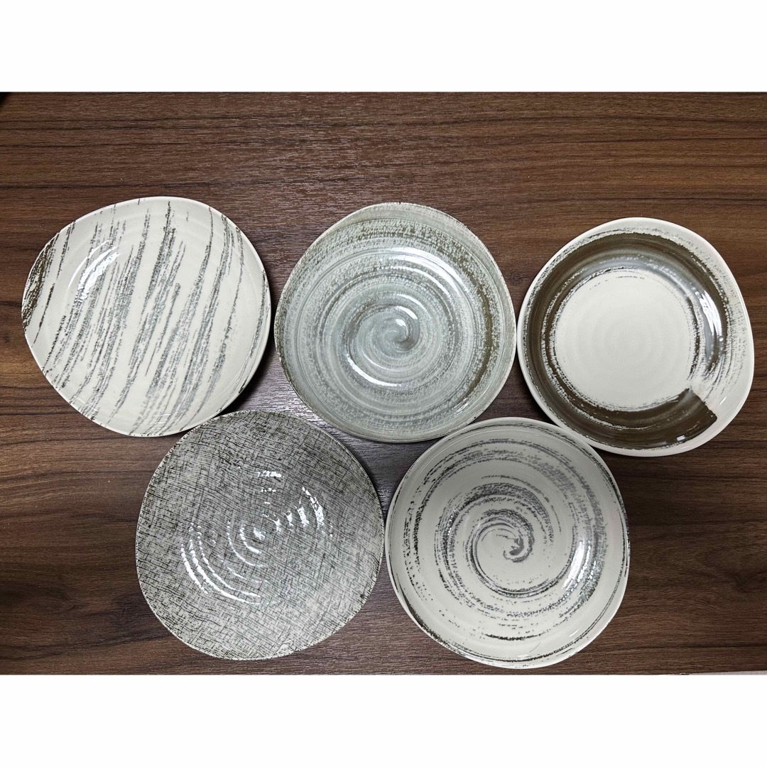 KANSAI 陶器 食器 平皿 5枚セット インテリア/住まい/日用品のキッチン/食器(食器)の商品写真