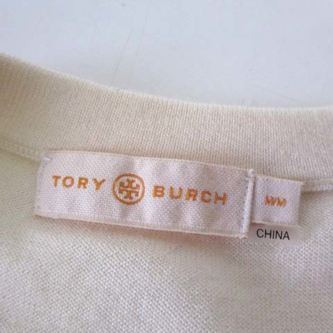 Tory Burch(トリーバーチ)のトリーバーチ ニット カットソー セーター 半袖 シルク ドッキング M レディースのトップス(ニット/セーター)の商品写真