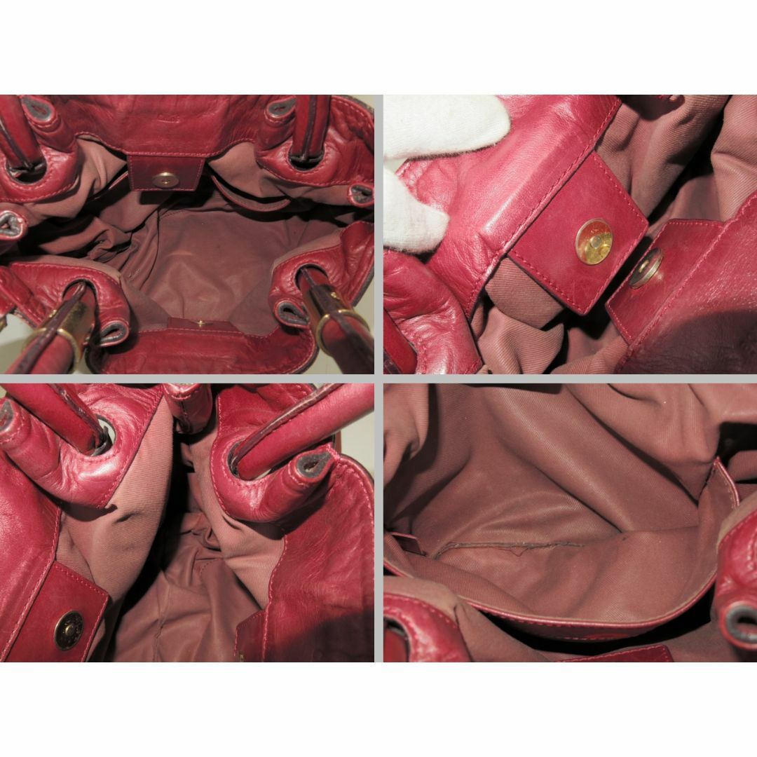 Chloe(クロエ)のクロエ　ヴィクトリア　ハンド＆ショルダーバッグ　2WAY　レッド系　ルーマニア製　Chloe　18683113 レディースのバッグ(ハンドバッグ)の商品写真