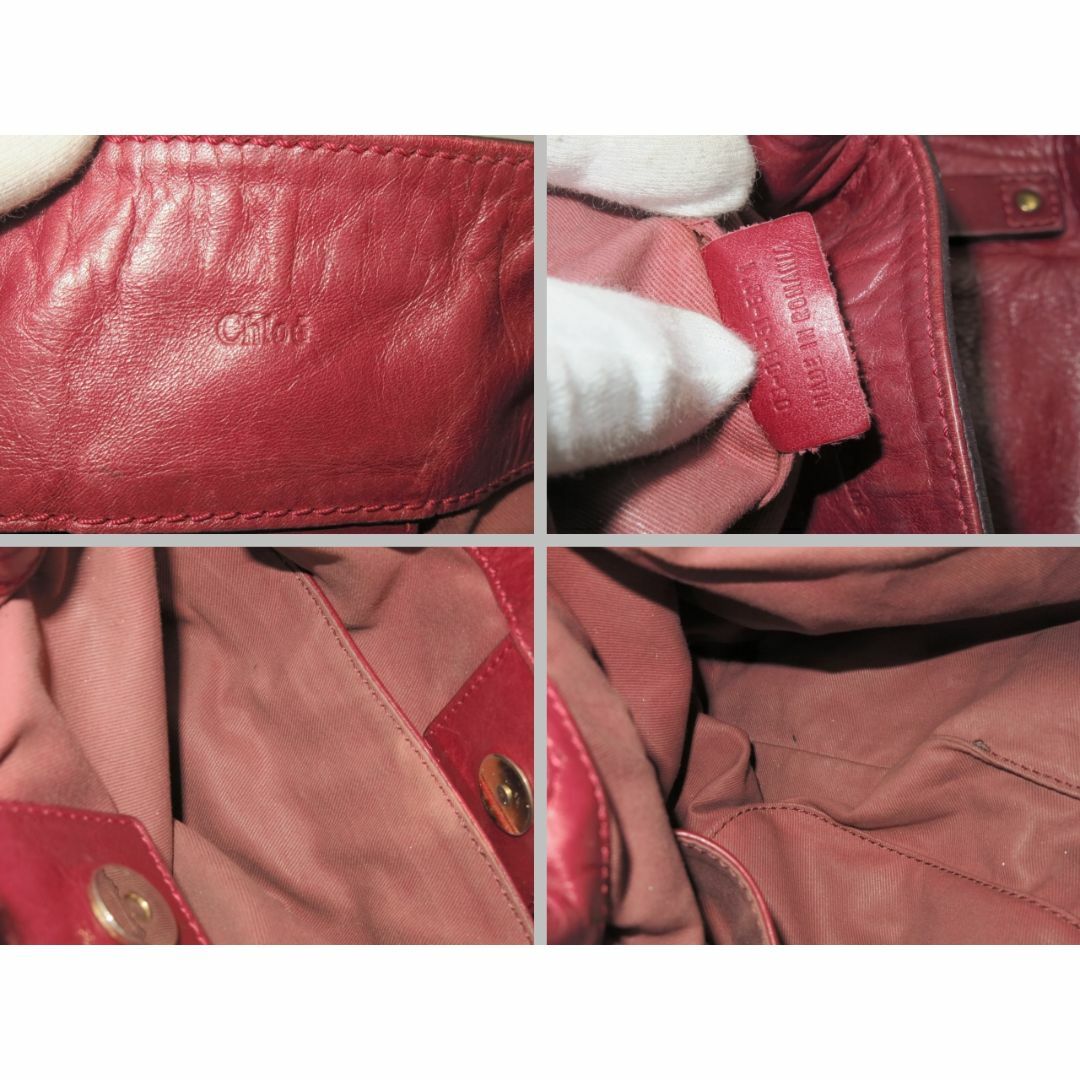 Chloe(クロエ)のクロエ　ヴィクトリア　ハンド＆ショルダーバッグ　2WAY　レッド系　ルーマニア製　Chloe　18683113 レディースのバッグ(ハンドバッグ)の商品写真