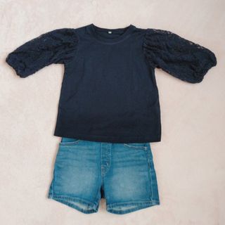 ユニクロ(UNIQLO)のGU ユニクロTシャツ短パンセット(Tシャツ/カットソー)