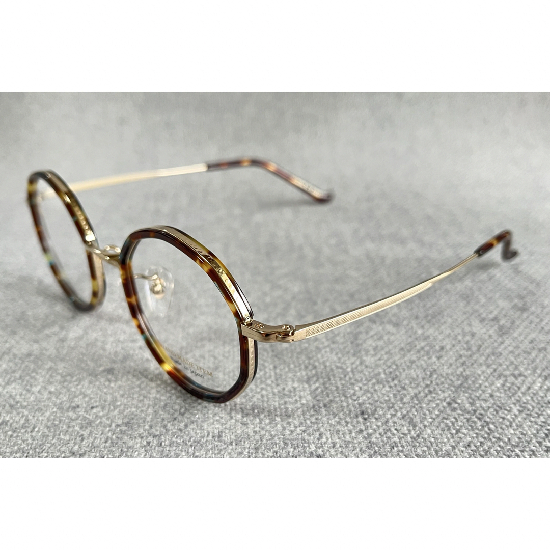 新品「NOVA HAND MADE ITEM」多角形メガネ　H-3120 C-6 レディースのファッション小物(サングラス/メガネ)の商品写真