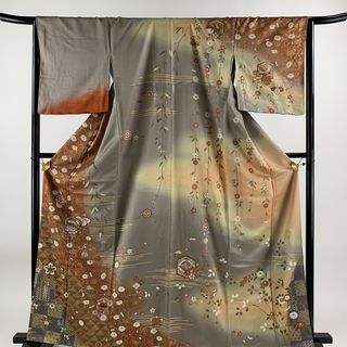 訪問着 身丈161.5cm 裄丈66cm 正絹 美品 秀品 【中古】(着物)