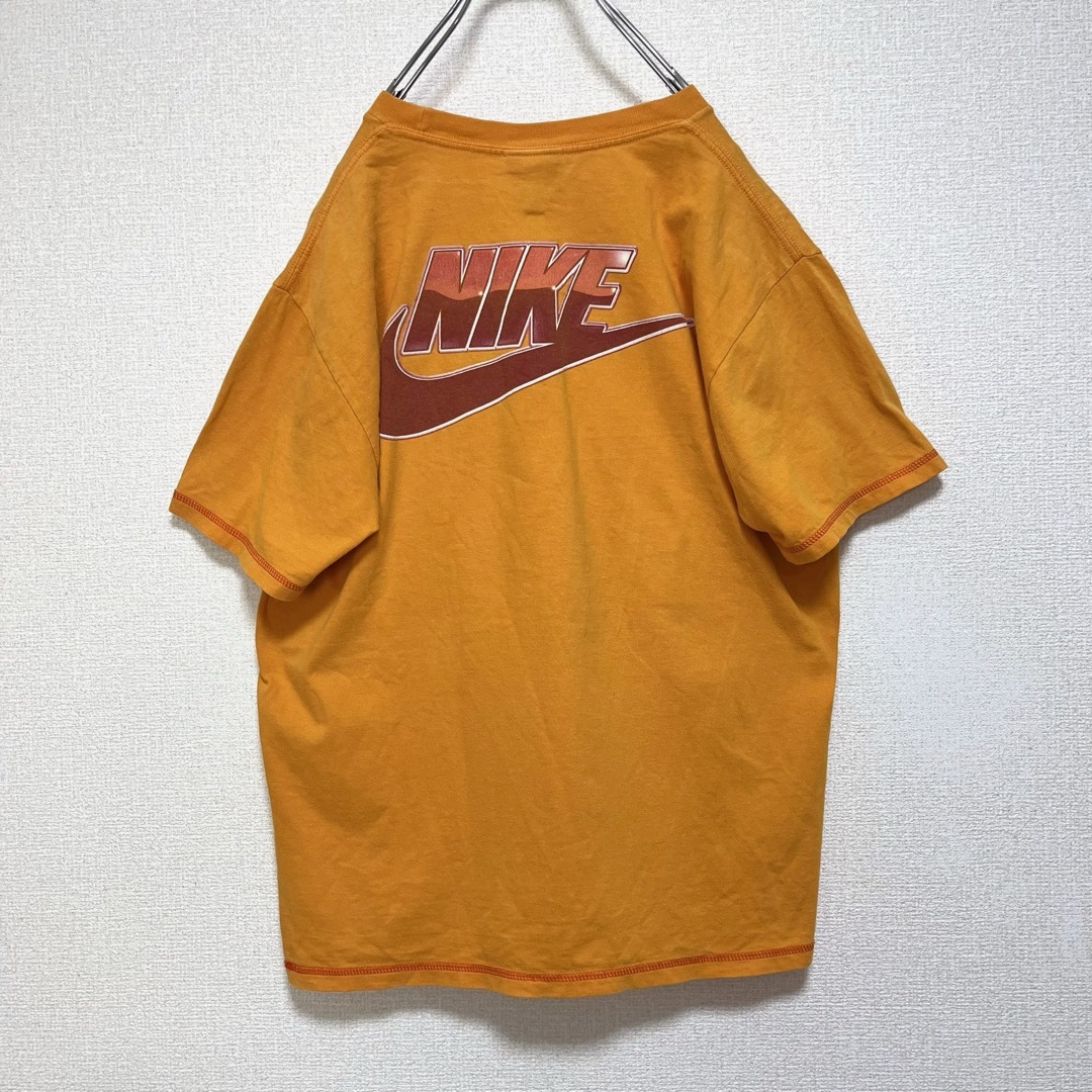 NIKE(ナイキ)のNIKE ナイキ Tシャツ 半袖 イエロー オレンジ 両面ロゴ M メンズのトップス(Tシャツ/カットソー(半袖/袖なし))の商品写真