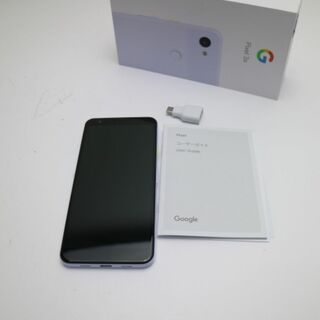 新品同様 SoftBank Google Pixel 3a 64GB  パープリッシュ SIMロック解除済み M555