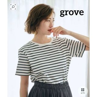 グローブ(grove)のgrove　ボーダーTシャツ(Tシャツ/カットソー(半袖/袖なし))