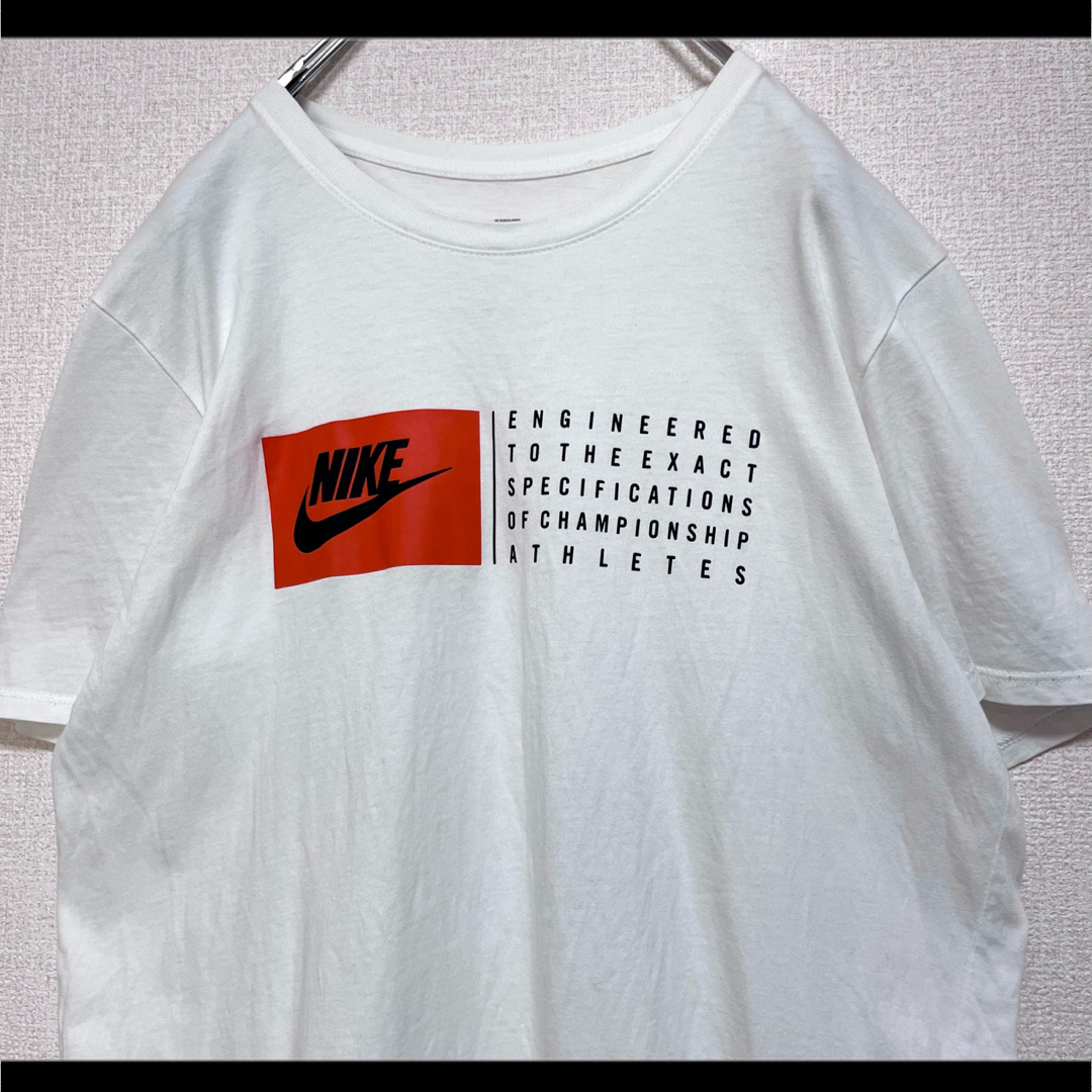 NIKE(ナイキ)のNIKE ナイキ Tシャツ 半袖 ホワイト 白 ロゴプリント M メンズのトップス(Tシャツ/カットソー(半袖/袖なし))の商品写真