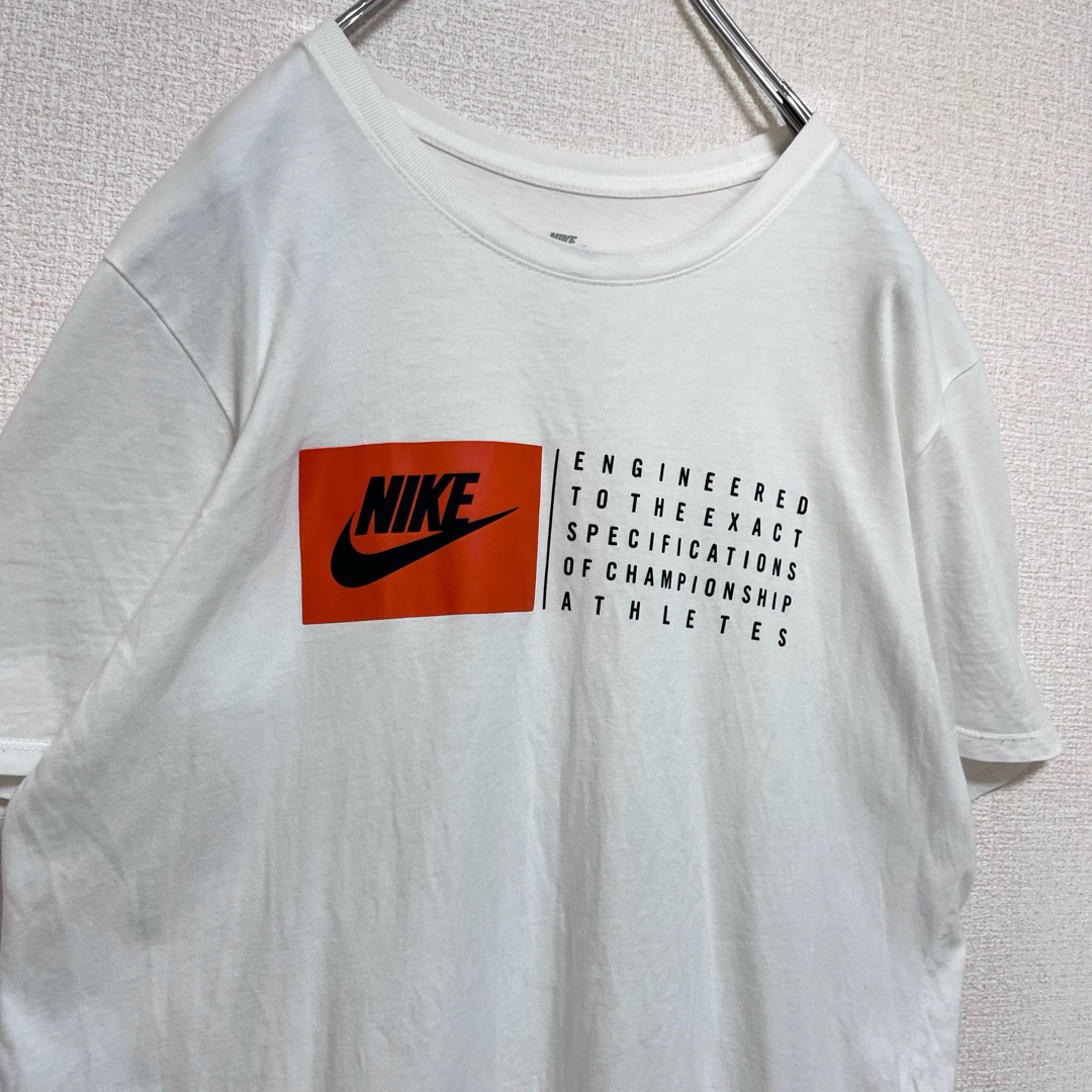 NIKE(ナイキ)のNIKE ナイキ Tシャツ 半袖 ホワイト 白 ロゴプリント M メンズのトップス(Tシャツ/カットソー(半袖/袖なし))の商品写真