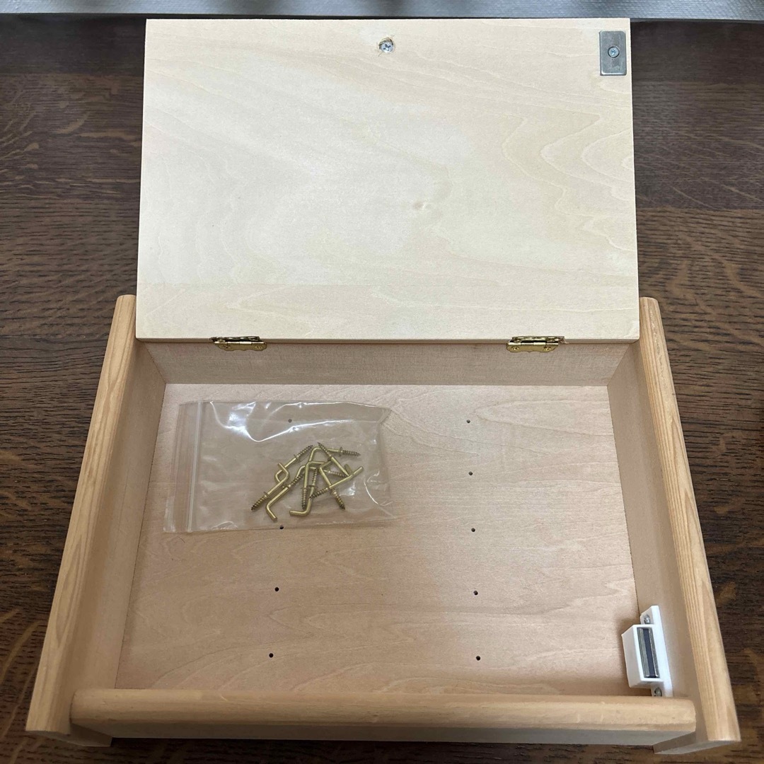 トールペイント　白木　アクセサリーボックス　キーボックス ハンドメイドの素材/材料(その他)の商品写真