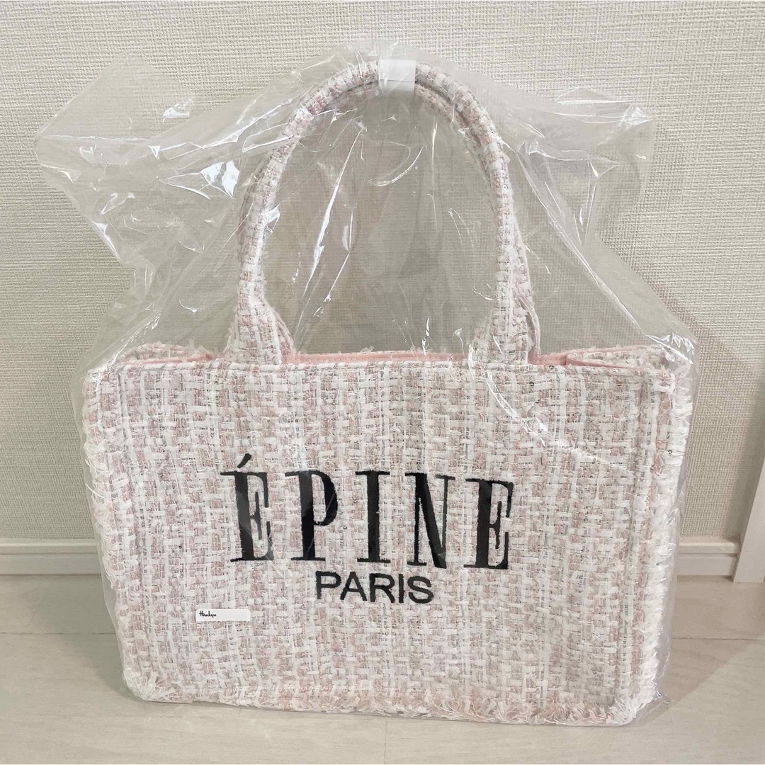 épine(エピヌ)のepine book tote bag  medium pink ピンク レディースのバッグ(トートバッグ)の商品写真