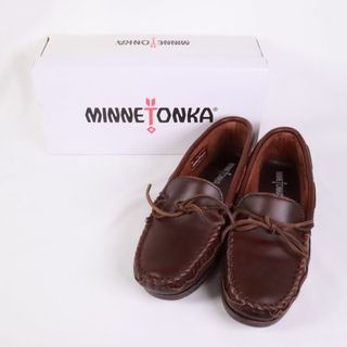 Minnetonka　ミネトンカ　ラバーソール　モカシン　シューズ　靴　茶　26.5