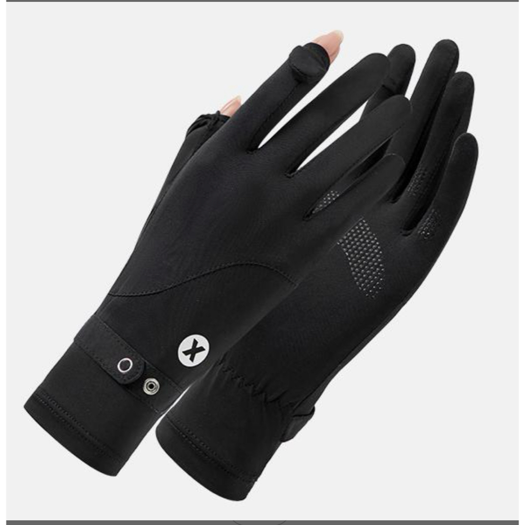 UVカットグローブ レーディス 手袋 夏用 冷感 吸水 洗濯可 滑り止め加工 レディースのファッション小物(手袋)の商品写真