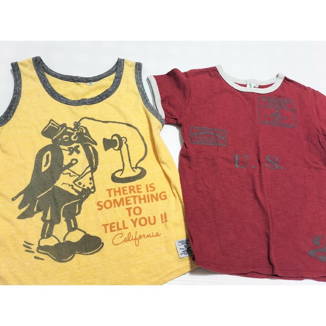 MARKEY'S(マーキーズ)のMARKEY’S タンクトップ＆Tシャツ2枚セット 130cm キッズ/ベビー/マタニティのキッズ服男の子用(90cm~)(Tシャツ/カットソー)の商品写真