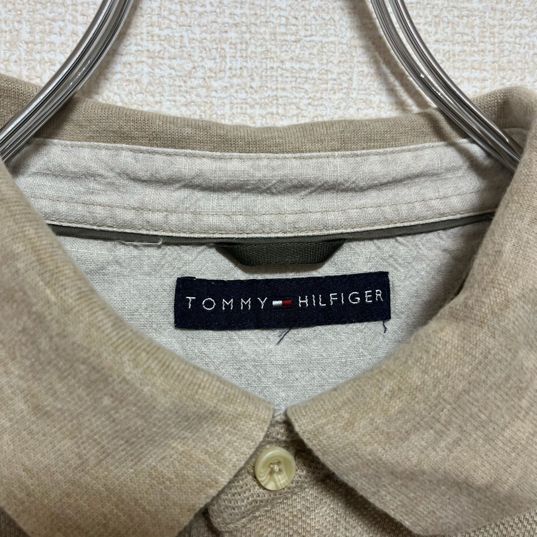 TOMMY HILFIGER(トミーヒルフィガー)のTOMMY HILFIGER ポロシャツ 半袖 ボーダー 胸元ロゴ刺繍 ゆるだぼ メンズのトップス(ポロシャツ)の商品写真