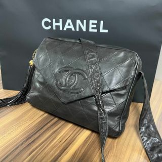 シャネル(CHANEL)の⭐️美品⭐️シャネル ショルダーバッグ マトラッセ フリンジ ブラック(ショルダーバッグ)