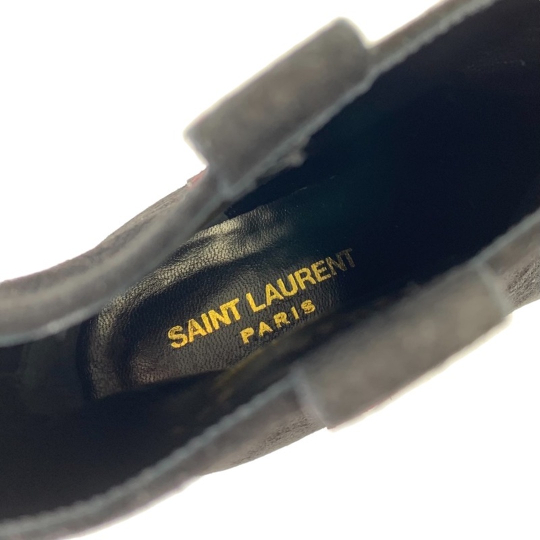 Saint Laurent(サンローラン)のサンローラン SAINT LAURENT ブーツ ショートブーツ 靴 シューズ スエード ブラック ボルドー スター レディースの靴/シューズ(ブーツ)の商品写真