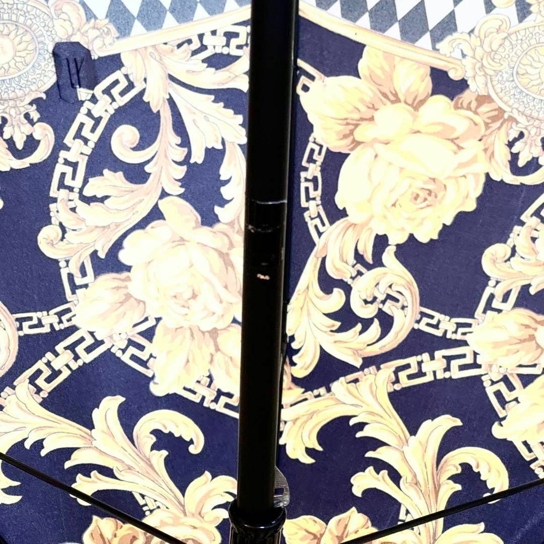 Gianni Versace(ジャンニヴェルサーチ)のGIANNI VERSACE バロック柄 傘 ネイビー ゴールド レディースのファッション小物(傘)の商品写真