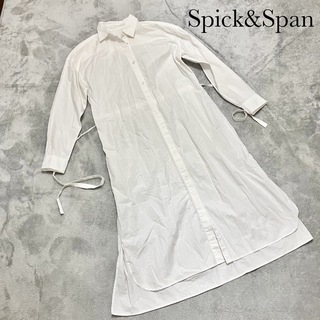 スピックアンドスパン(Spick & Span)のSpick&Span  スピックアンドスパン☆ロングシャツワンピース　ホワイト (ロングワンピース/マキシワンピース)