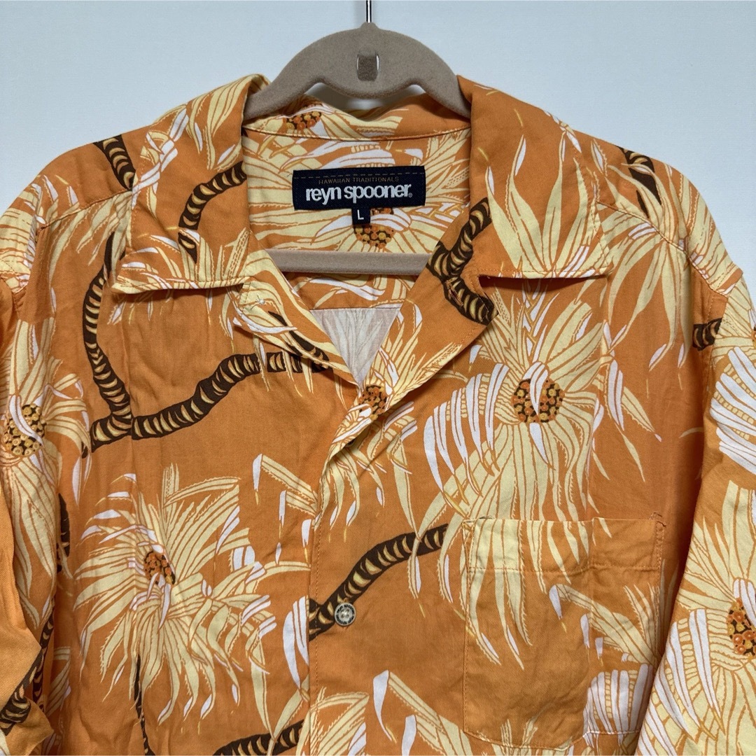Reyn Spooner(レインスプーナー)のレインスプーナー アロハシャツ オレンジ 半袖シャツ reynspooner メンズのトップス(シャツ)の商品写真