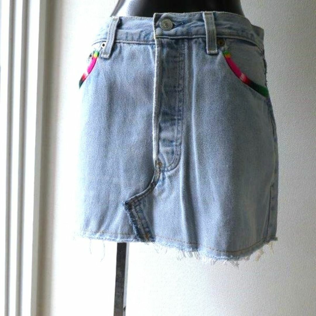 Levi's(リーバイス)のLevi's 501 Mexican Flap Skirt M リメイク レディースのスカート(その他)の商品写真