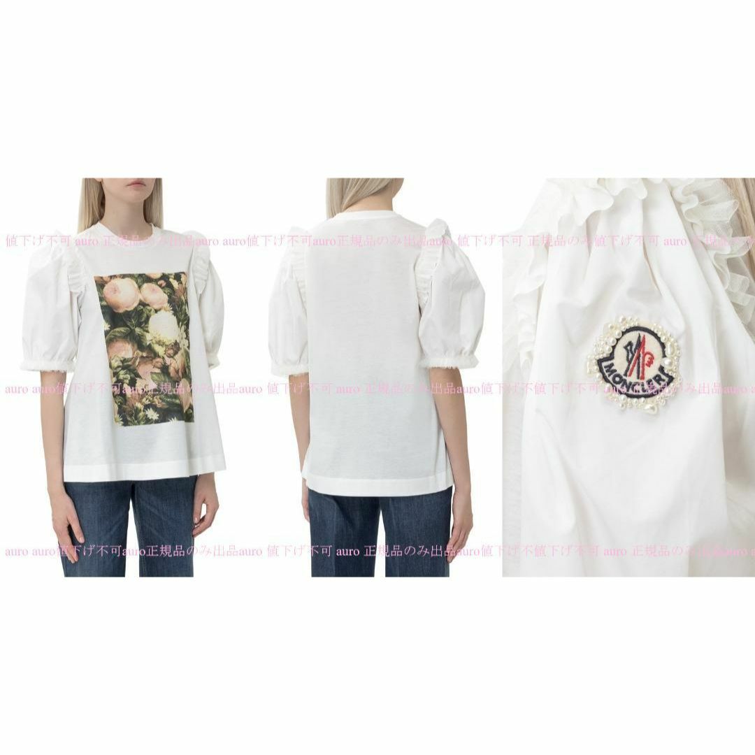 MONCLER(モンクレール)のXS　MONCLER SIMONE ROCHA　花柄　Tシャツ　シモーネロシャ レディースのトップス(Tシャツ(半袖/袖なし))の商品写真