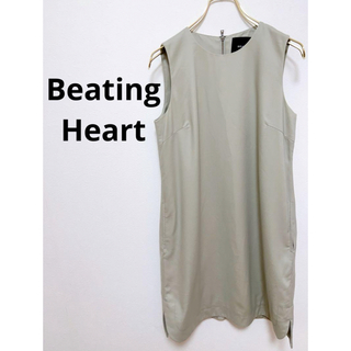 Beating heart ワンピース　ドレス　ノースリーブ　Sサイズ　美品(ひざ丈ワンピース)
