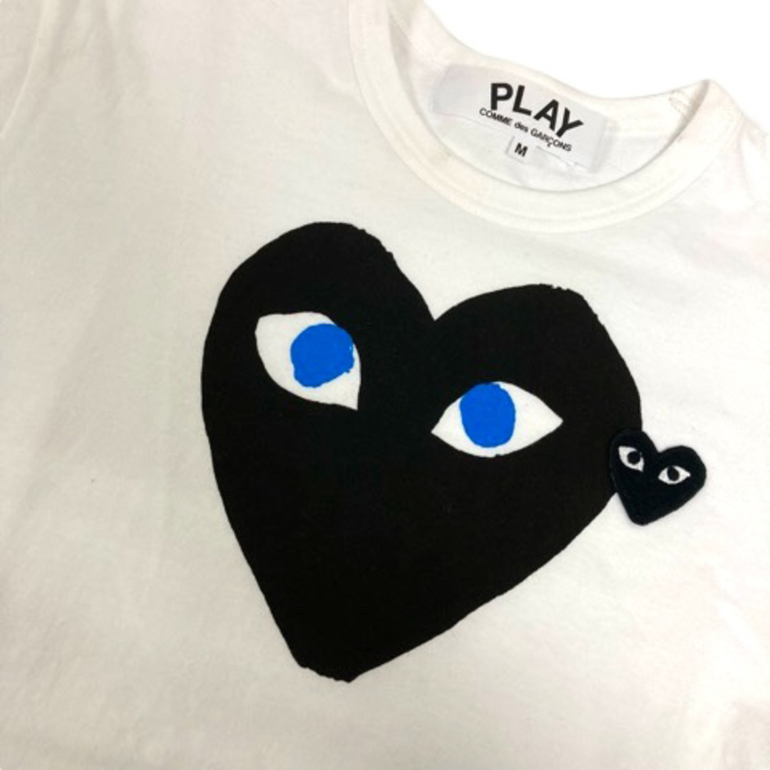 プレイコムデギャルソンAZ-T088 Tシャツ コットン プリント 半袖 M 白 メンズのトップス(Tシャツ/カットソー(半袖/袖なし))の商品写真