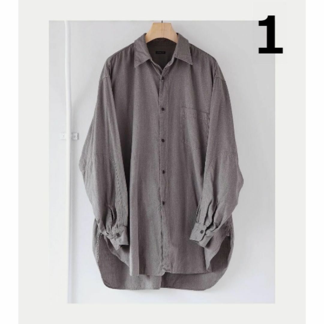 COMOLI(コモリ)の未使用 COMOLI 24SS ヨリ杢 ワークシャツ 1 メンズのトップス(シャツ)の商品写真