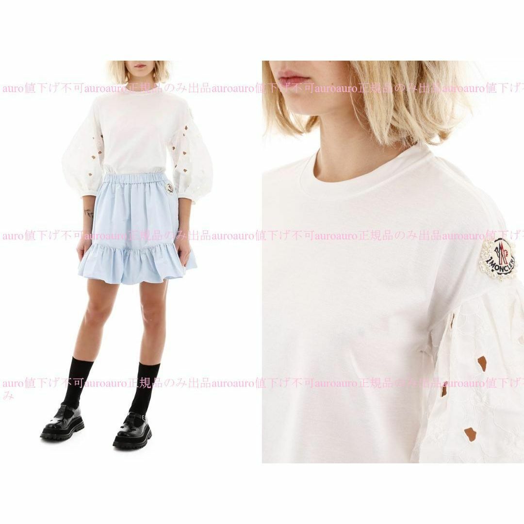 MONCLER(モンクレール)のS　MONCLER SIMONE ROCHA　袖レース Tシャツ　シモーネロシャ レディースのトップス(Tシャツ(長袖/七分))の商品写真