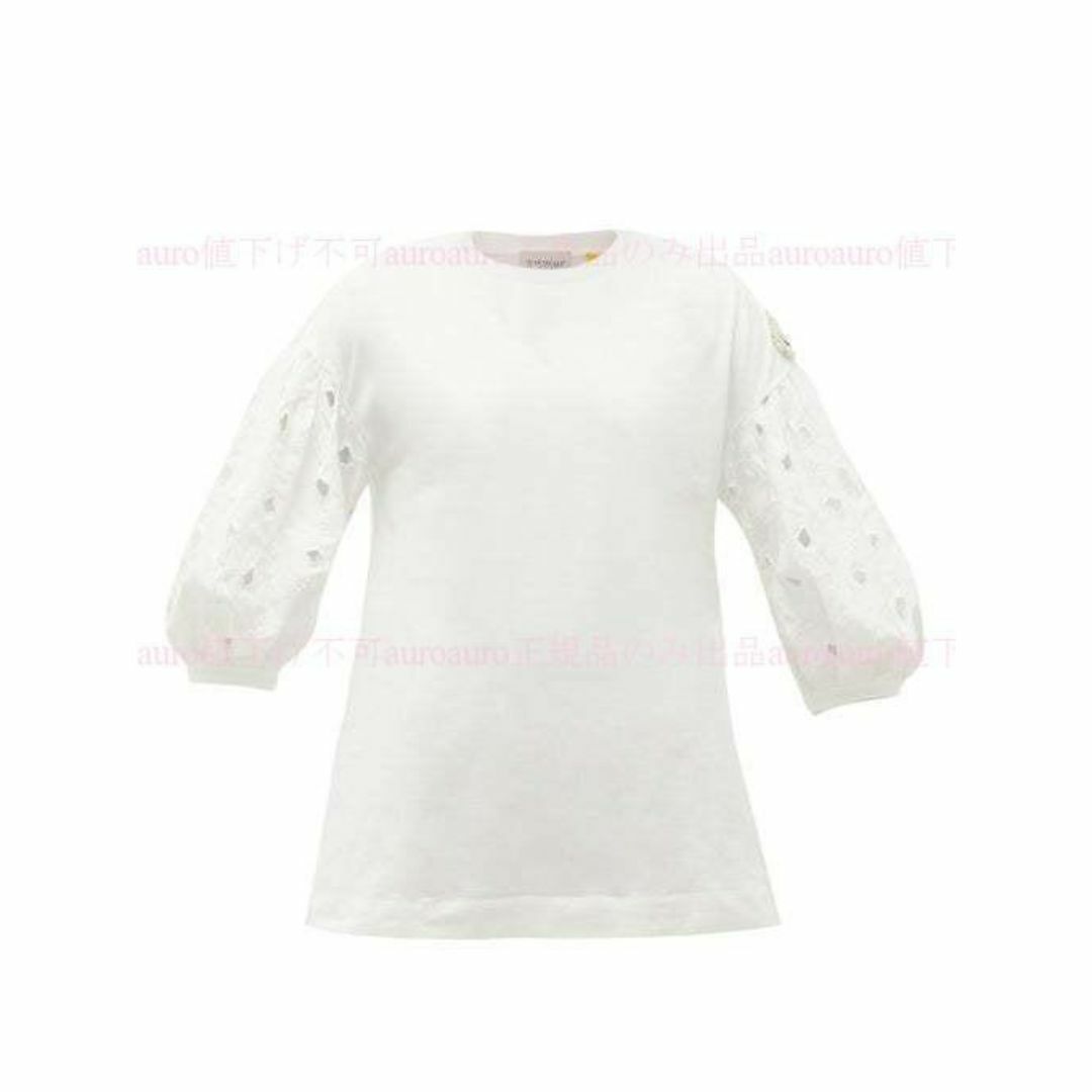 MONCLER(モンクレール)のS　MONCLER SIMONE ROCHA　袖レース Tシャツ　シモーネロシャ レディースのトップス(Tシャツ(長袖/七分))の商品写真