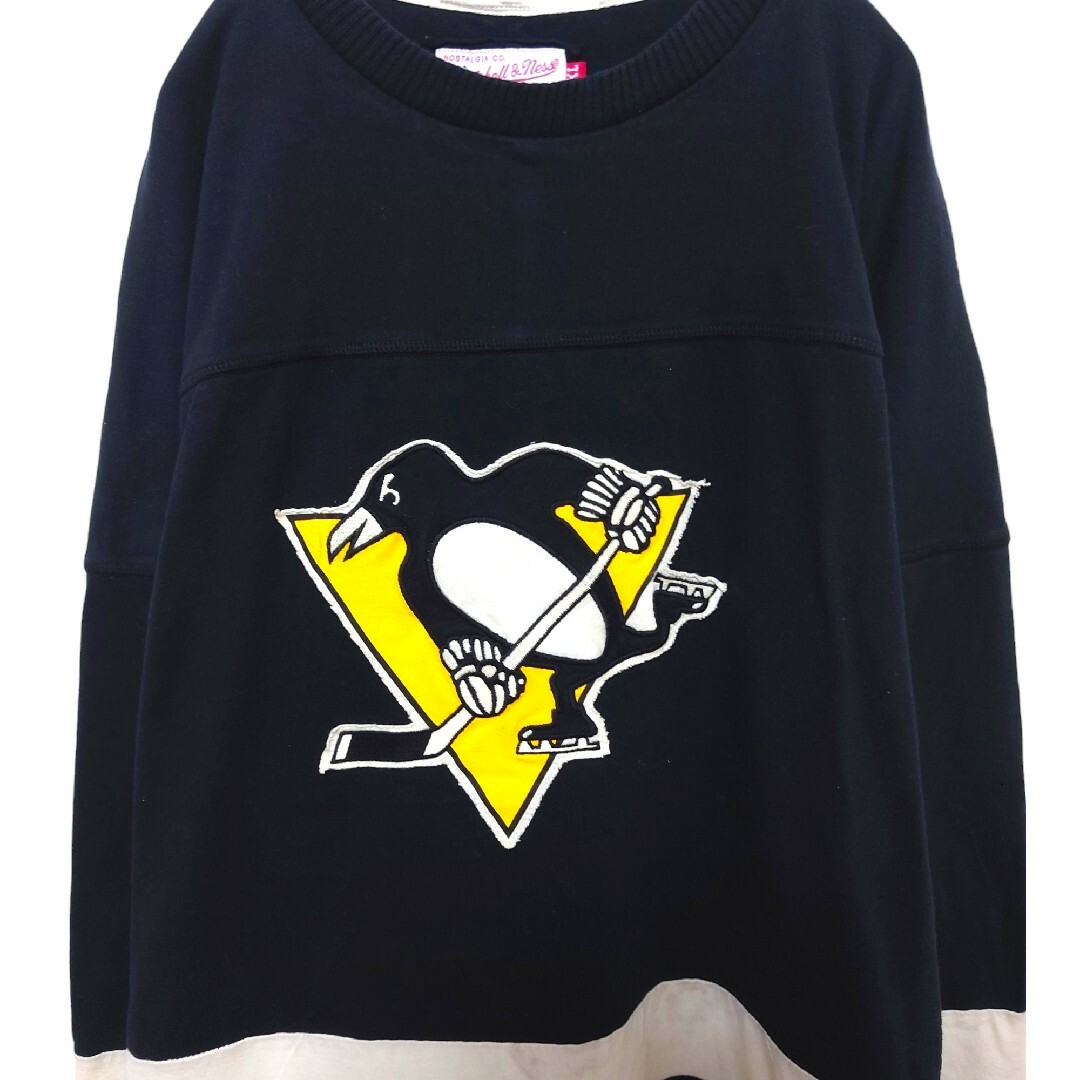 MITCHELL & NESS(ミッチェルアンドネス)の【Mitchell & Ness】NHL ペンギンズ ゲームシャツ A-1867 メンズのトップス(Tシャツ/カットソー(七分/長袖))の商品写真