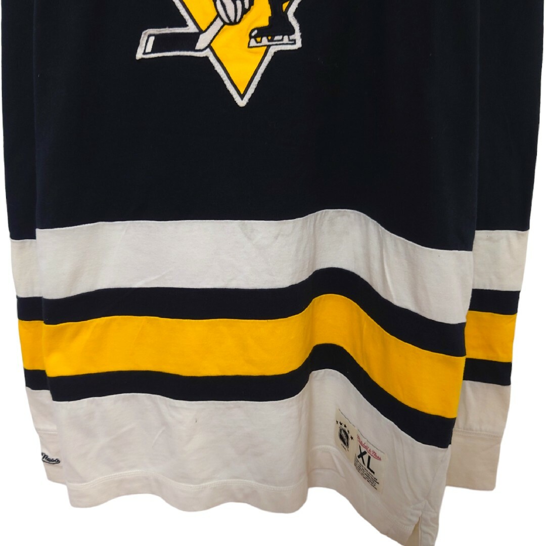 MITCHELL & NESS(ミッチェルアンドネス)の【Mitchell & Ness】NHL ペンギンズ ゲームシャツ A-1867 メンズのトップス(Tシャツ/カットソー(七分/長袖))の商品写真