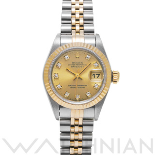 ロレックス(ROLEX)の中古 ロレックス ROLEX 69173G S番(1993年頃製造) シャンパン /ダイヤモンド レディース 腕時計(腕時計)