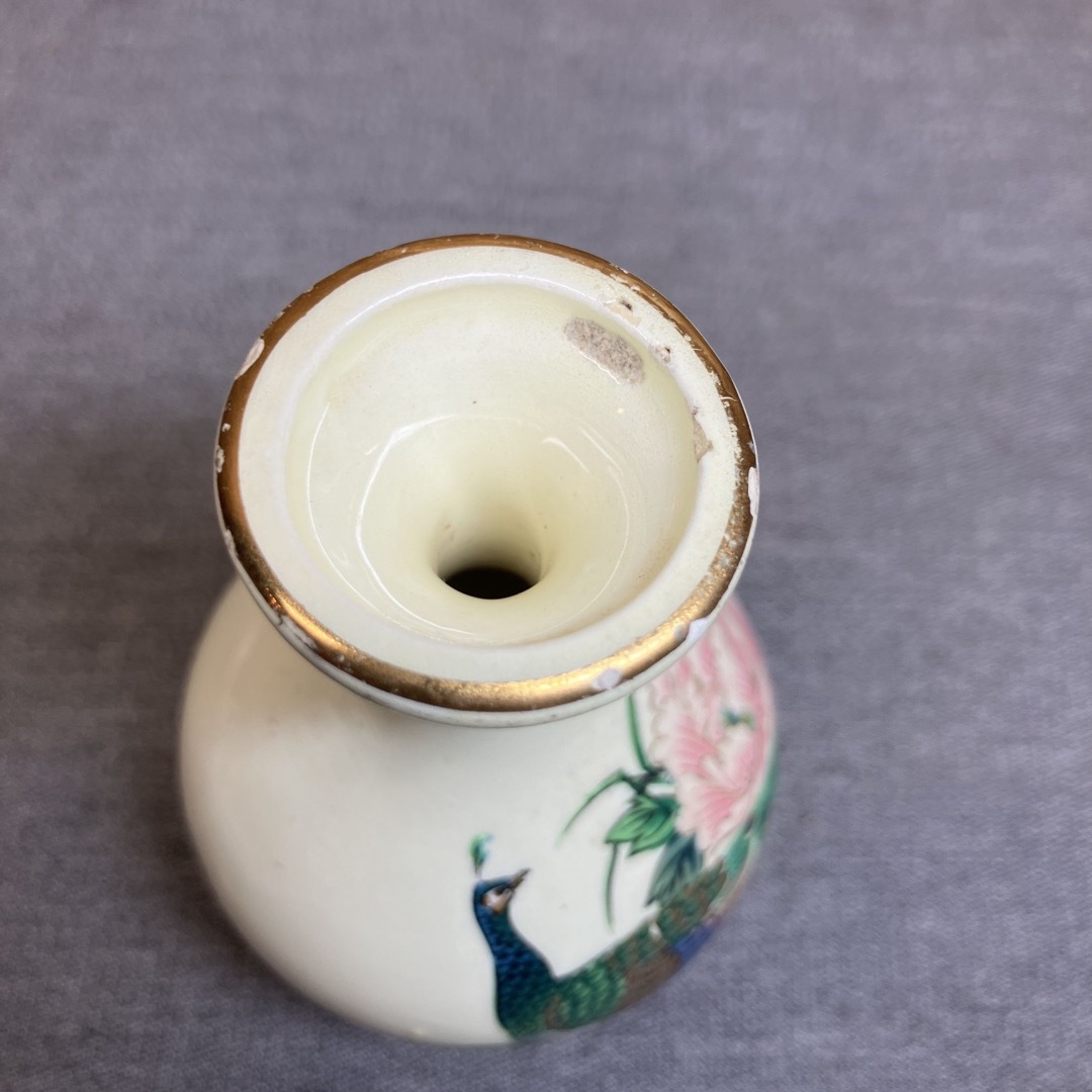 Nし1529】九谷焼 花瓶 2点セット 一輪挿し花器 インテリア 小壺 Nし1529】九谷焼 花瓶 2点セット 一輪挿し花器 インテリア 小壺
