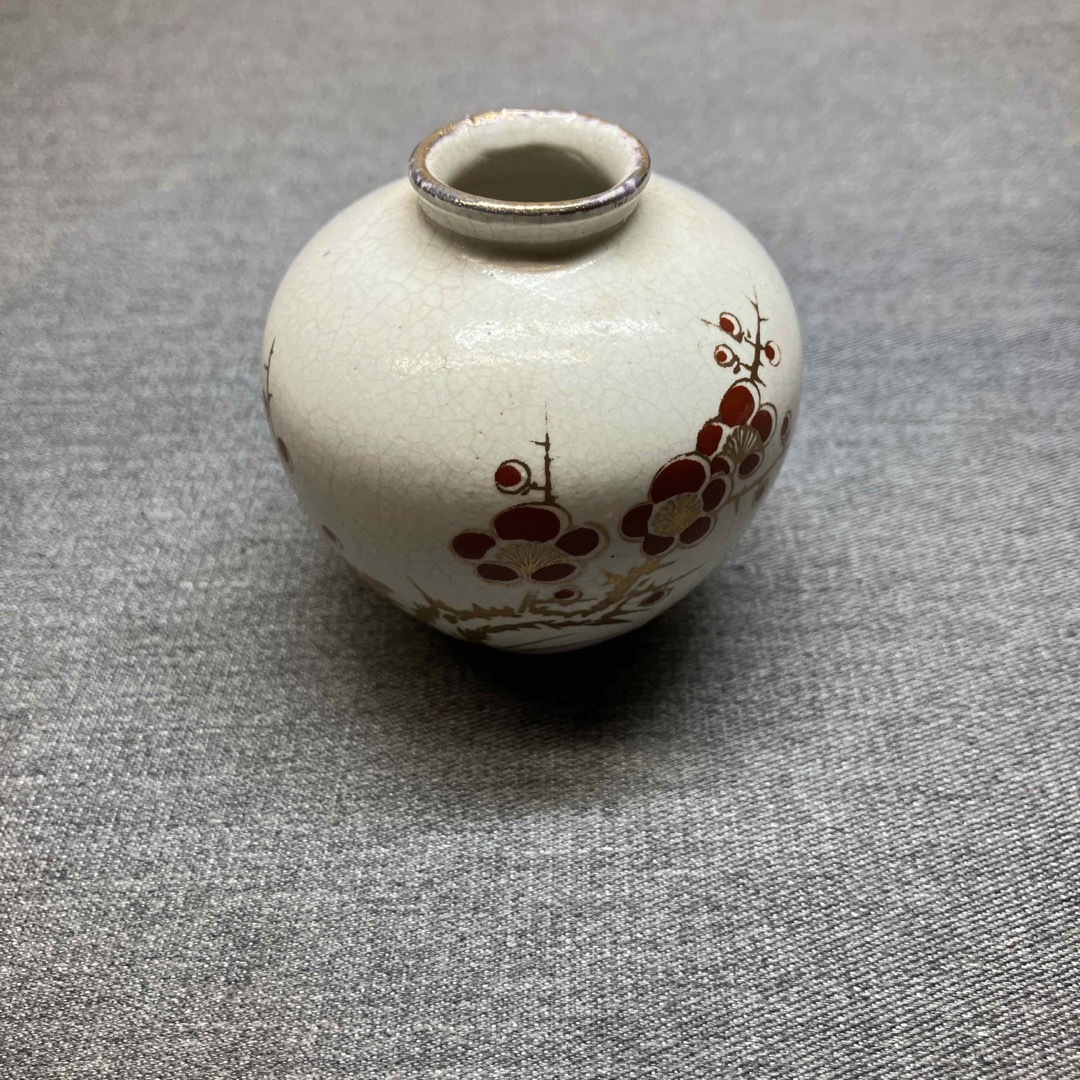 Nし1529】九谷焼 花瓶 2点セット 一輪挿し花器 インテリア 小壺 Nし1529】九谷焼 花瓶 2点セット 一輪挿し花器 インテリア 小壺