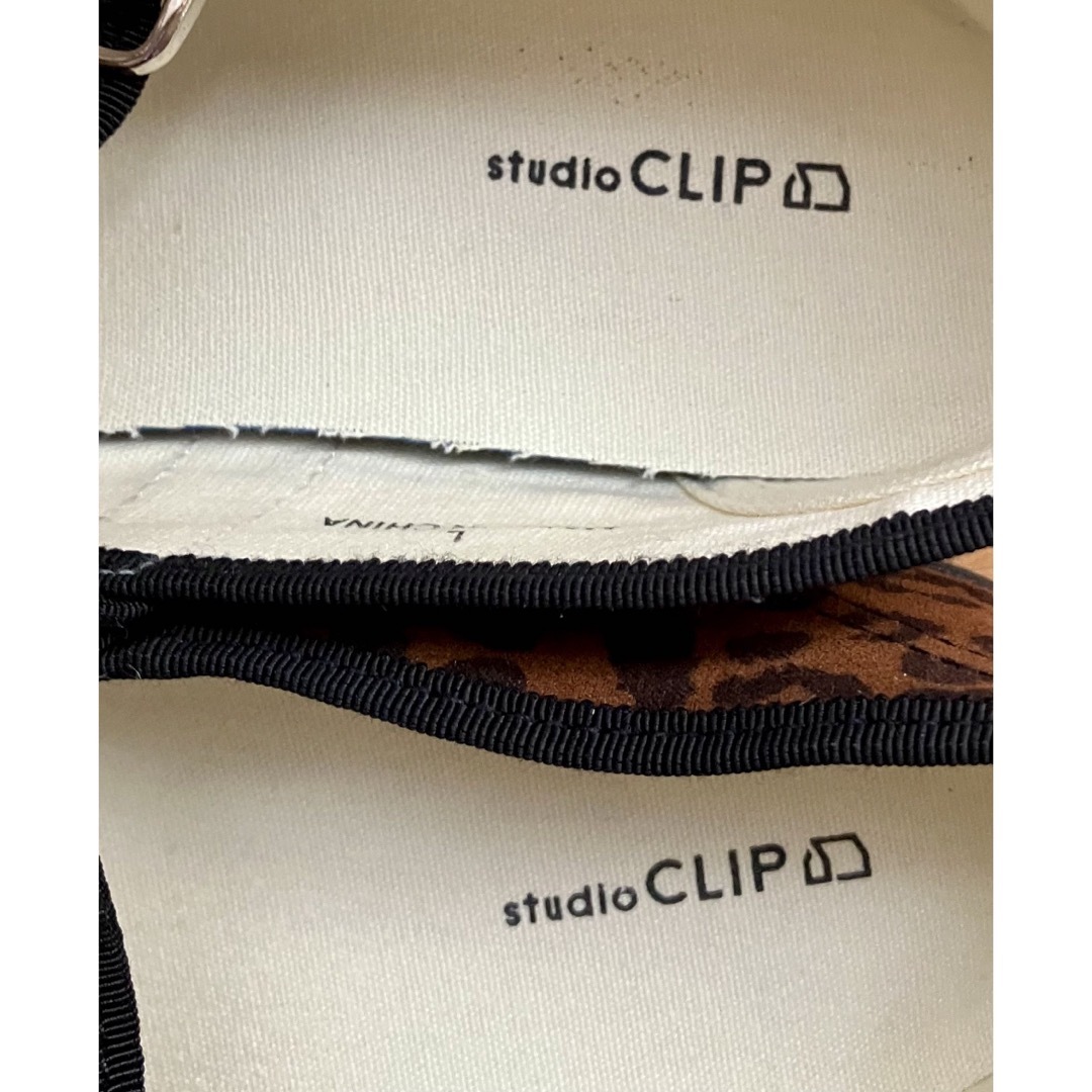 OPAQUE.CLIP(オペークドットクリップ)の新品　studio CLIP キャンバスストラップスニーカー　レオパード柄　L レディースの靴/シューズ(スニーカー)の商品写真