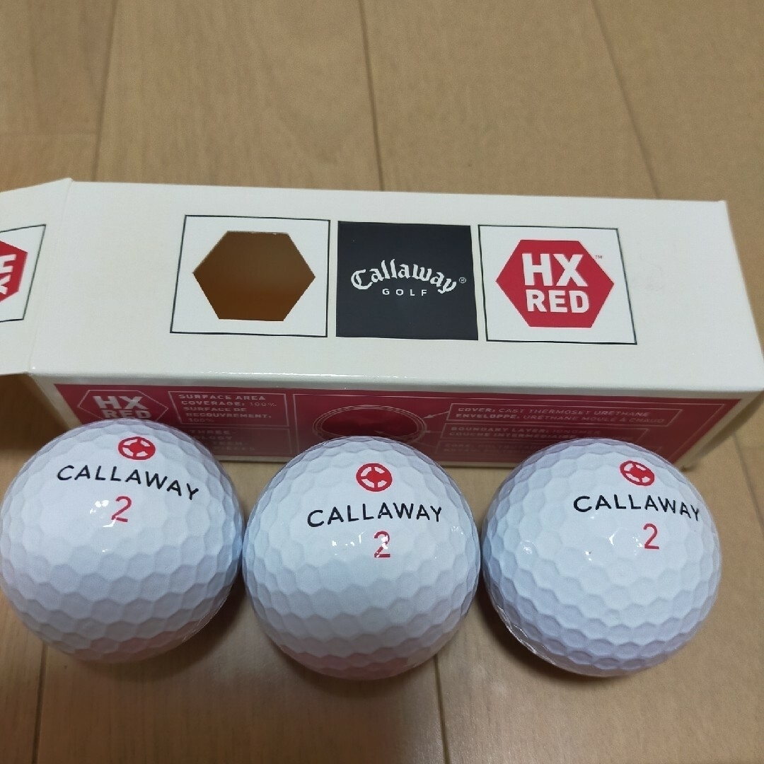 Callaway(キャロウェイ)の【新品】Callaway HXRED キャロウェイ　ゴルフボール　9個セット スポーツ/アウトドアのゴルフ(その他)の商品写真