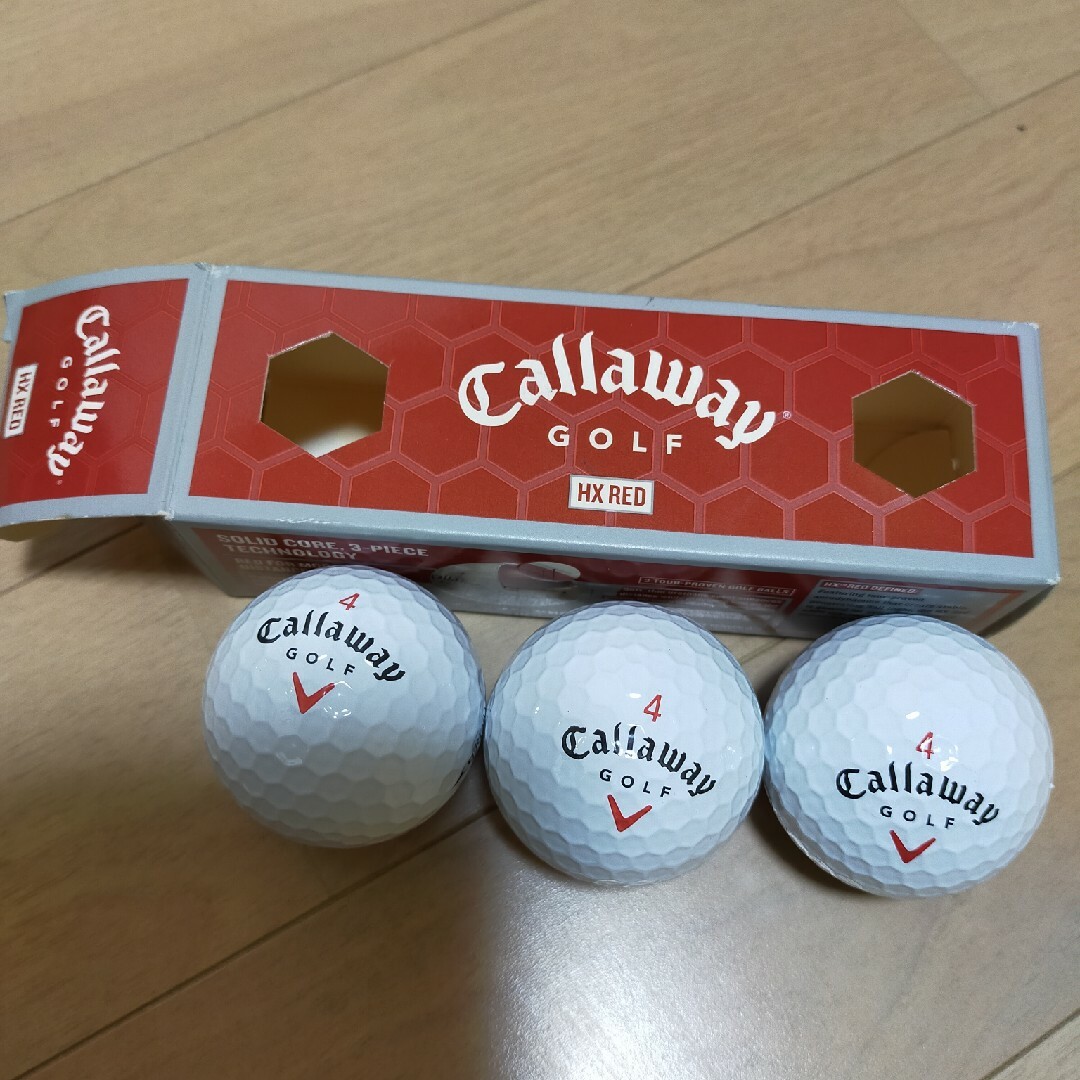Callaway(キャロウェイ)の【新品】Callaway HXRED キャロウェイ　ゴルフボール　9個セット スポーツ/アウトドアのゴルフ(その他)の商品写真