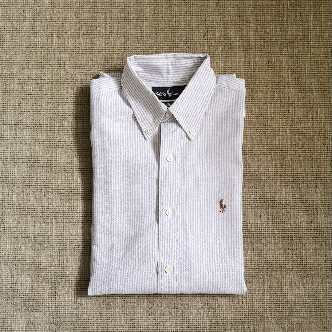 Ralph Lauren(ラルフローレン)のラルフローレン　シャツ　Yシャツ　カッターシャツ　ボタンダウン　長袖　ストライプ メンズのトップス(シャツ)の商品写真