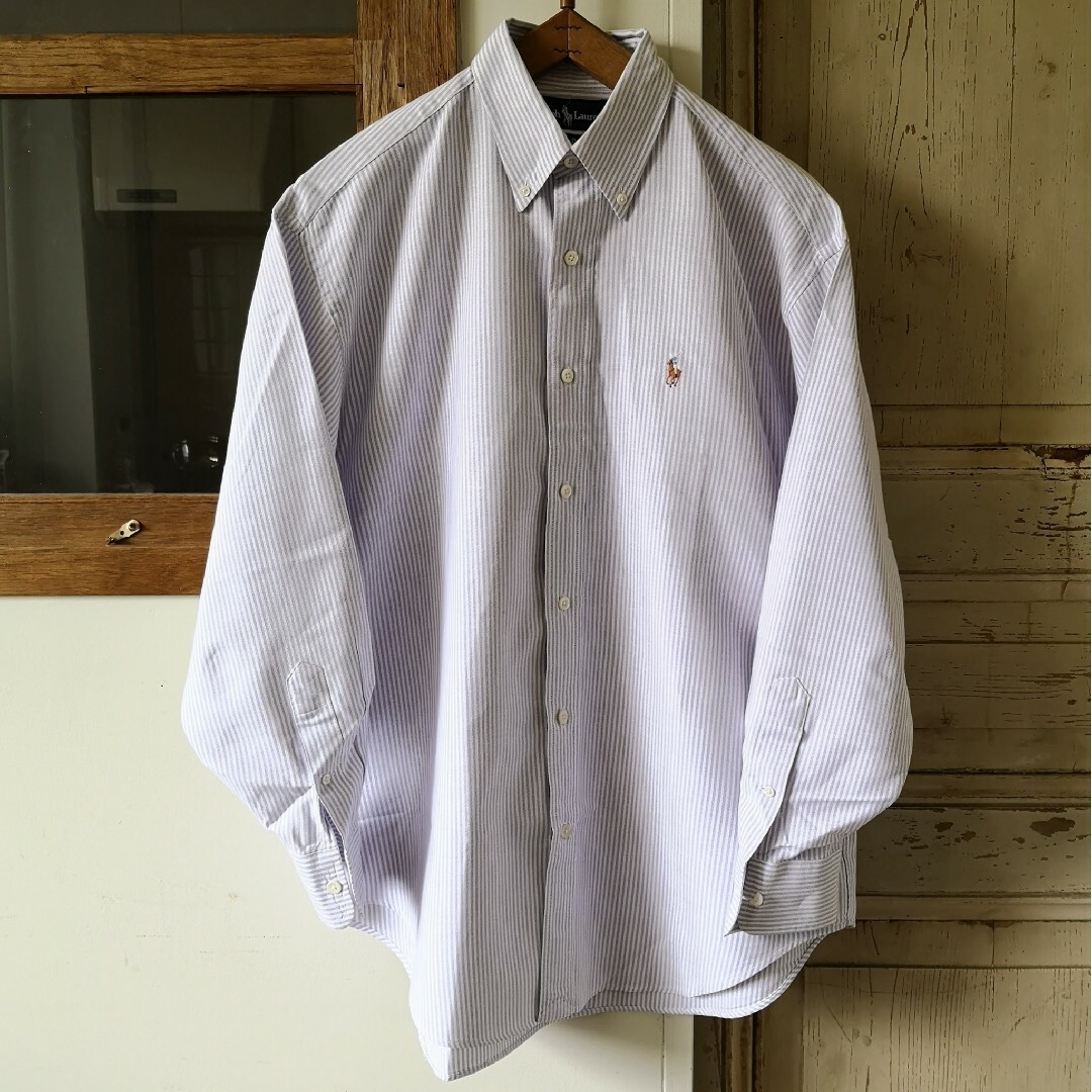 Ralph Lauren(ラルフローレン)のラルフローレン　シャツ　Yシャツ　カッターシャツ　ボタンダウン　長袖　ストライプ メンズのトップス(シャツ)の商品写真
