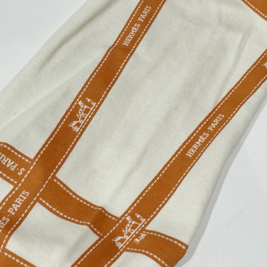 Hermes(エルメス)のHERMES カットソー ボルデュック Lサイズ マルジェラ期 ロングTシャツ リボン柄 ロゴ レディースのトップス(カットソー(長袖/七分))の商品写真