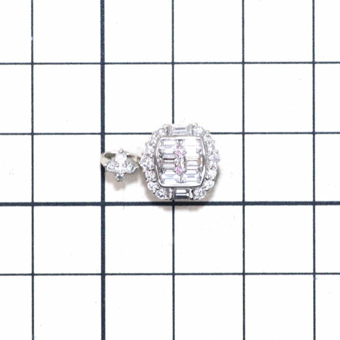 ケーディオン Pt950 天然ピンク ダイヤモンド ペンダントトップ 0.014ct D1.02ct レディースのアクセサリー(ネックレス)の商品写真