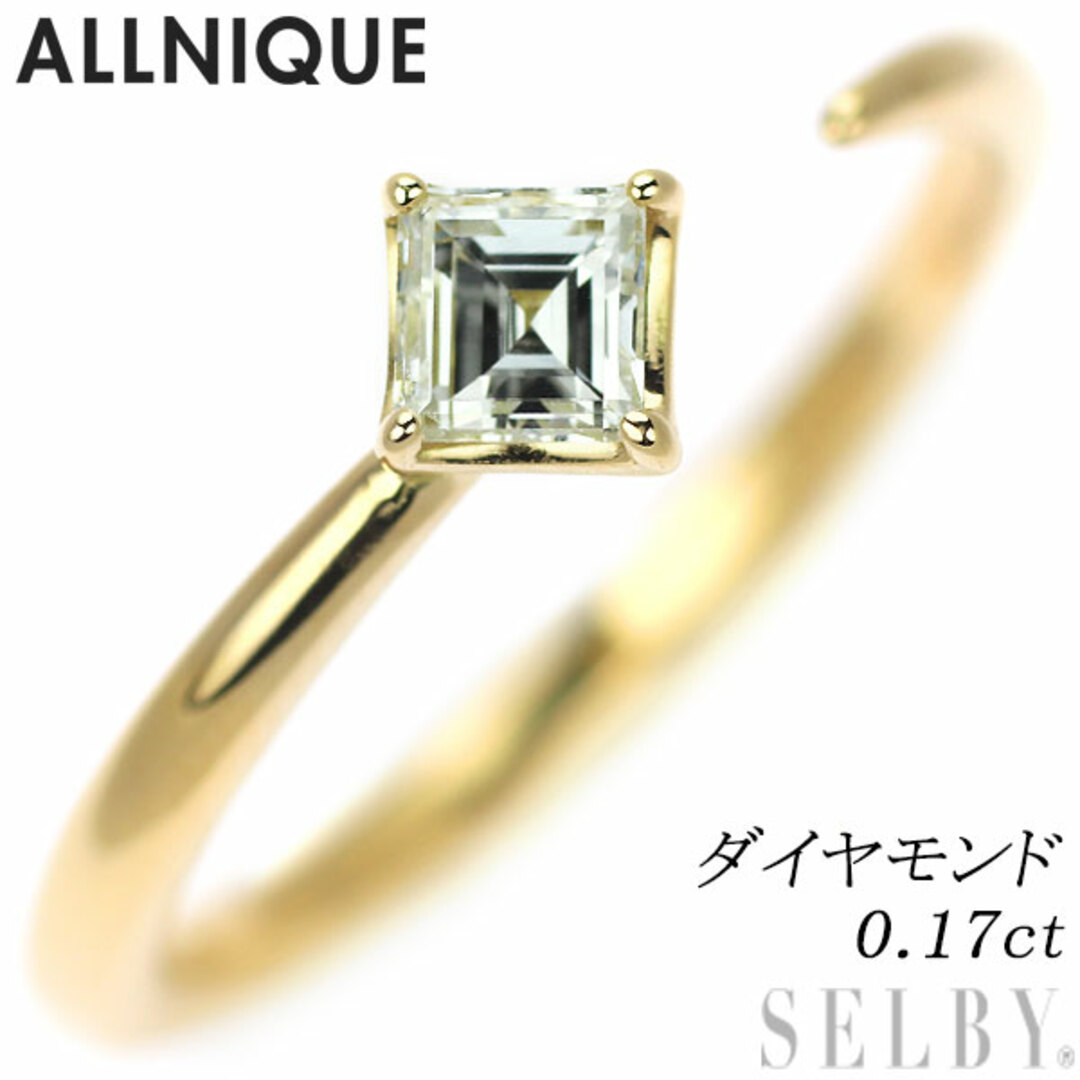 オールニーク K18YG ダイヤモンド リング 0.17ct ピーシーズ Cリング バゲット レディースのアクセサリー(リング(指輪))の商品写真