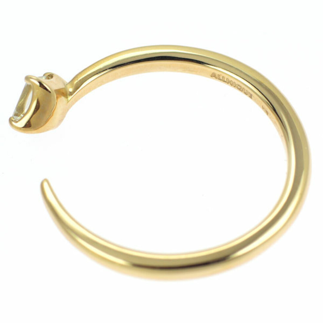 オールニーク K18YG ダイヤモンド リング 0.17ct ピーシーズ Cリング バゲット レディースのアクセサリー(リング(指輪))の商品写真
