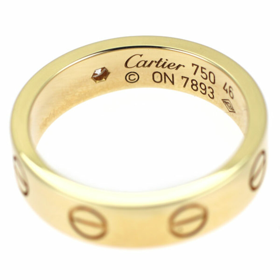 Cartier(カルティエ)のカルティエ K18YG ダイヤモンド リング ミニラブ 46号 レディースのアクセサリー(リング(指輪))の商品写真