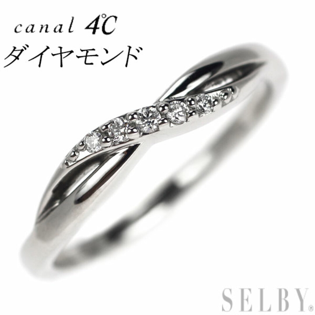 カナル4℃ Pt900 ダイヤモンド リング レディースのアクセサリー(リング(指輪))の商品写真