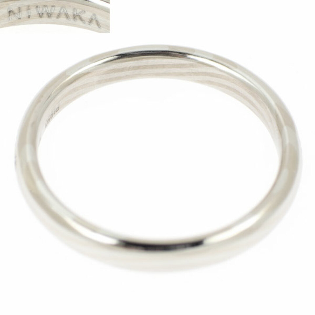 俄 K18/Pt950 ダイヤモンド リング 京杢目 長閑 レディースのアクセサリー(リング(指輪))の商品写真