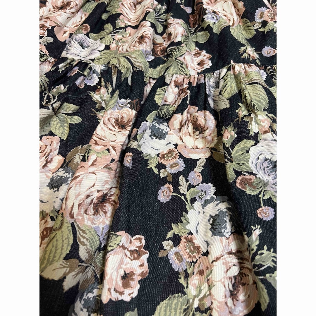 INGEBORG(インゲボルグ)のインゲボルグ　薔薇柄ティアードスカートsize M レディースのスカート(ロングスカート)の商品写真