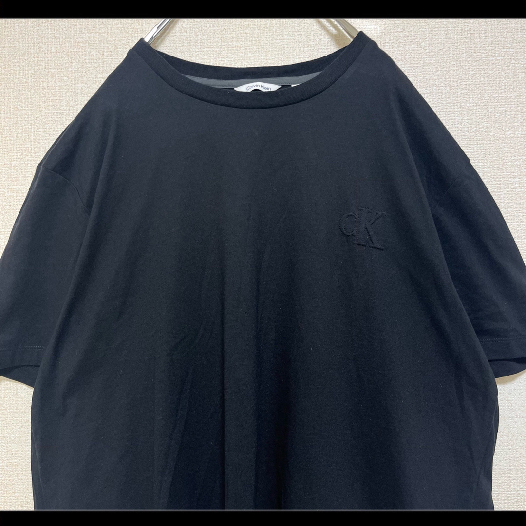 Calvin Klein(カルバンクライン)のCalvin Klein カルバンクライン Tシャツ 半袖 ブラック 胸元ロゴ メンズのトップス(Tシャツ/カットソー(半袖/袖なし))の商品写真