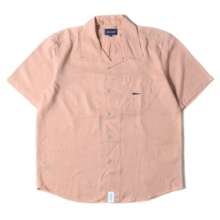 ディセンダント(DESCENDANT)のDESCENDANT ディセンダント シャツ サイズ:1 19SS ワンポイント刺繍 オープンカラー 半袖シャツ PIER TENCEL SS SHIRT ピンク トップス カジュアルシャツ【メンズ】【中古】(シャツ)